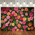 7X5ft Floral Backdrop for Photography Valentine's Day Backdrop Wedding Backdrops Spring Flower Photography