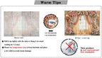 7X5ft Wedding Backdrop Floral Arch Peach Pink Roses Drapes Window Lights Background Romantic Bridal Shower, alternate view 7