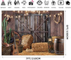 7x5ft Western Cowboy Backdrop Western Party Decorations F44 in 7x5ft, alternate view 2