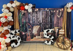 7x5ft Western Cowboy Backdrop Western Party Decorations F44 in 7x5ft, alternate view 4