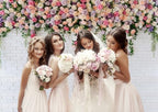 7X5FT White Brick with Flowers Backdrop Occasions Mother's Day Wedding Bridal Shower Birthday Party Banner, alternate view 4
