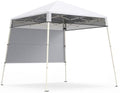 7x7 FT Pop Up Canopy with Center Lock & Sidewall, White in 7x7 FT in White