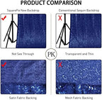 7x7ft Navy Blue Sequin Backdrop for Photography Shimmer in 7FT x 7FT in Navy Blue, alternate view 2