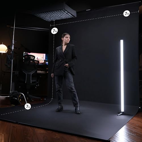 7x7x7 ft Collapsible Black Screen - FloorFlex with Stand in 7x7x7 ft, alternate view 3