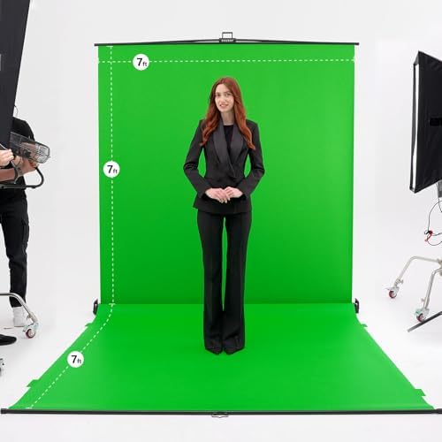 7x7x7 ft Collapsible Green Screen - FloorFlex Chroma Key Background in 7x7x7 ft, alternate view 3