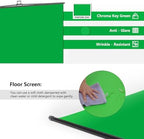 7x7x7 ft Collapsible Green Screen - FloorFlex Chroma Key Background in 7x7x7 ft, alternate view 4