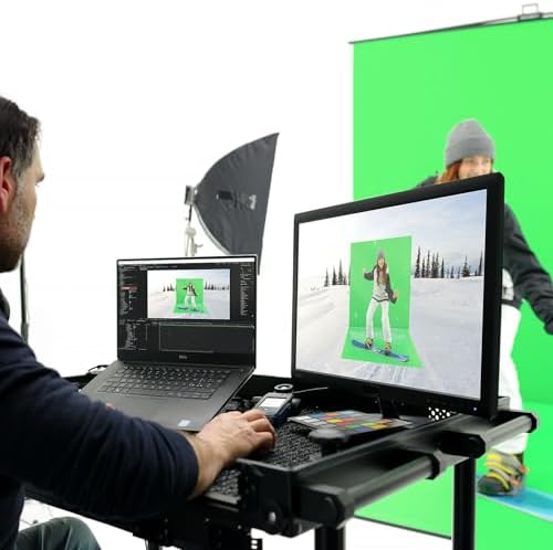 7x7x7 ft Collapsible Green Screen - FloorFlex Chroma Key Background in 7x7x7 ft, alternate view 6