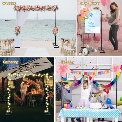 8.2 FT Wedding Arch Square Backdrop Stand Extra Clamps to Table Rod Frame, alternate view 7