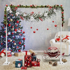 8.2FT Backdrop Stand, Square Wedding Arch & Balloon Stand, White in White, alternate view 6