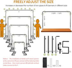 8.2FT Square Wedding Arch, Metal Backdrop Stand Heavy Duty Adjustable, alternate view 4