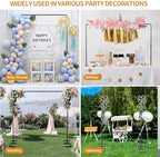 8.2FT Square Wedding Arch, Metal Backdrop Stand Heavy Duty Adjustable, alternate view 5