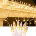 8.5 ft 150 Icicle Lights Warmwhite String Lights Christmas Decorations Plug in