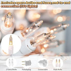 8.5 ft 150 Icicle Lights Warmwhite String Lights Christmas Decorations Plug in, alternate view 3