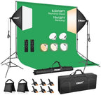 8.5 x 10 FT Photography Lighting Kit with 85W LED Bulbs for Portrait in 8.5 x 10 FT