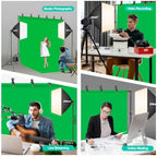 8.5 x 10 FT Photography Lighting Kit with 85W LED Bulbs for Portrait in 8.5 x 10 FT, alternate view 7