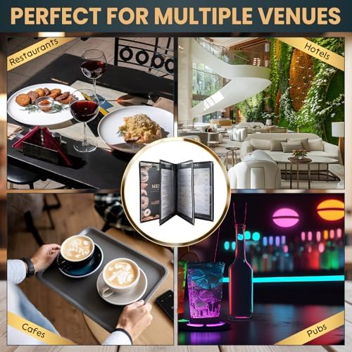 8.5 x 11 Inch Menu Covers, 10 Pack 4 Page 8 View in 8.5 x 11 Inch in Clear, alternate view 6