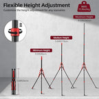 8.53ft/260cm Reversible Light Stand Tripod,13.2lbs Load, alternate view 5