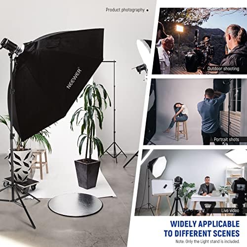 8.5ft/2.6m Air Cushioned Light Stand, Heavy Duty Photography Tripod, alternate view 5
