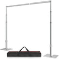 8.5x10 Pipe and Drape Stand Kit, Heavy Duty Backdrop Stand Adjustable, Sturdy Metal Back Drop Decoration Frame