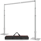 8.5x10 Pipe and Drape Stand Kit, Heavy Duty Backdrop Stand Adjustable, Sturdy Metal Back Drop Decoration Frame