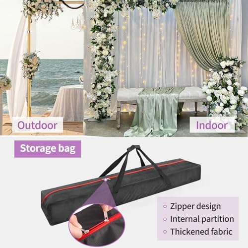 8.5x10 Pipe and Drape Stand Kit, Heavy Duty Backdrop Stand Adjustable, Sturdy Metal Back Drop Decoration Frame, alternate
