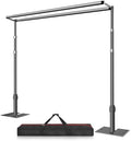 8.5x10ft Double Crossbar Heavy Duty Pipe and Drape Stand, Black in 8.5x10ft in Black