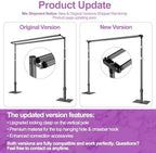 8.5x10ft Double Crossbar Heavy Duty Pipe and Drape Stand, Black in 8.5x10ft in Black, alternate view 4