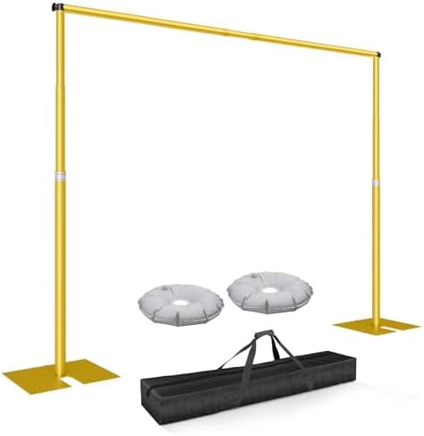 8.5x10ft Heavy Duty Backdrop Stand Adjustable Pipe and Drape Stand in 8.5x10ft