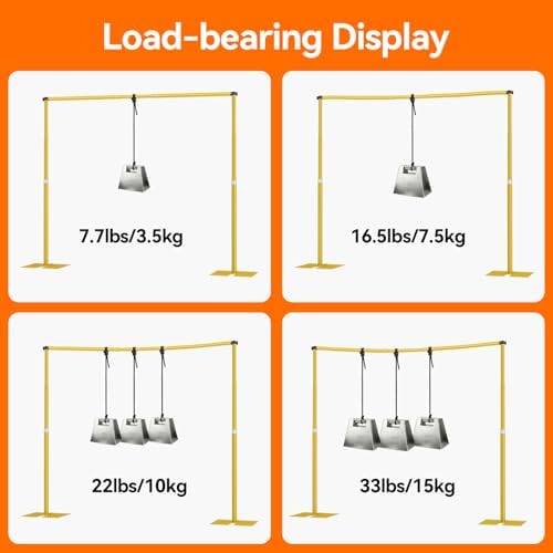 8.5x10ft Heavy Duty Backdrop Stand Adjustable Pipe and Drape Stand in 8.5x10ft, alternate view 6