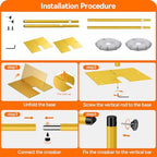 8.5x10ft Heavy Duty Backdrop Stand Adjustable Pipe and Drape Stand in 8.5x10ft, alternate view 7