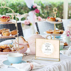 8.5x11 Acrylic Sign Holder, Picture Frame, Wedding Table Numbers,6pack in 8.5x11" in Gold, alternate view 4