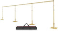 8.5x30ft Heavy Duty Backdrop Stand, Pipe and Drape Stand, Gold in 8.5x30ft in Gold