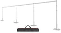 8.5x30ft Heavy Duty Backdrop Stand, Pipe and Drape Stand, Silver in 8.5x30ft in Silver