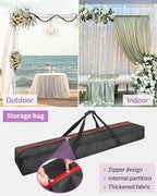 8.5x30ft Heavy Duty Backdrop Stand, Pipe and Drape Stand, Silver in 8.5x30ft in Silver, alternate view 5