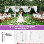 8.5x30ft Heavy Duty Backdrop Stand, Pipe and Drape Stand, Silver in 8.5x30ft in Silver, alternate view 6