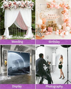 8.5x30ft Heavy Duty Backdrop Stand, Pipe and Drape Stand, Silver in 8.5x30ft in Silver, alternate view 7