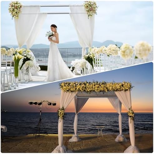 8.6Ft Tall x 40Ft Wide Adjustable Pipe and Drape Photo Background Support Kit,8.6ft Square Backdrop Stand Heavy, alternate