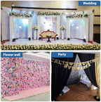 8.6Ft Tall x 40Ft Wide Adjustable Pipe and Drape Photo Background Support Kit,8.6ft Square Backdrop Stand Heavy, alternate