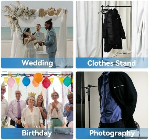8×8‘ Backdrop Stand Banner Stand Kit with Carry Bag Heavy-Duty Photography Step & Repeat Stand Height and Width, alternate