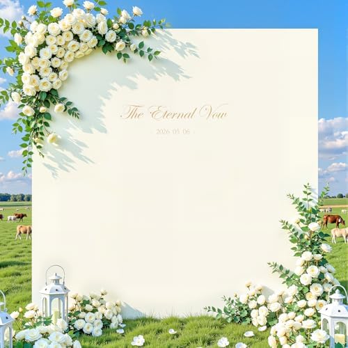 8×8 FT Arch Backdrop Cover Ivory Square Spandex Arch Covers Fitted Wedding Balloon Arch Backdrop Stretchy Cover