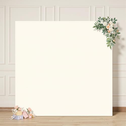8×8 FT Arch Backdrop Cover Ivory Square Spandex Arch Covers Fitted Wedding Balloon Arch Backdrop Stretchy Cover, alternate