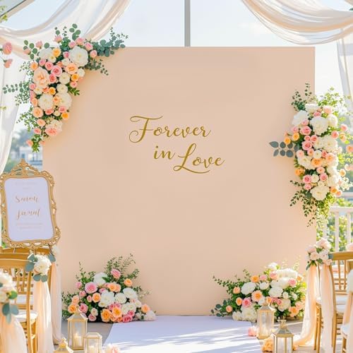 8×8 FT Arch Backdrop Cover Nude Square Spandex Arch Covers Fitted Wedding Balloon Arch Backdrop Stretchy Cover, alternate