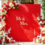 8×8 FT Square Arch Backdrop Cover Red Spandex Arch Covers Fitted Wedding Balloon Arch Backdrop Stretchy Cover