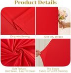 8×8 FT Square Arch Backdrop Cover Red Spandex Arch Covers Fitted Wedding Balloon Arch Backdrop Stretchy Cover, alternate view