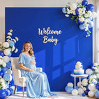8×8 FT Square Arch Backdrop Cover Royal Blue Spandex Arch Covers Fitted Wedding Balloon Arch Backdrop Stretchy, alternate
