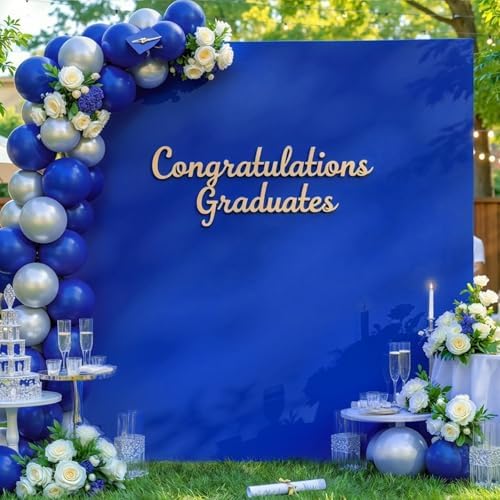 8×8 FT Square Arch Backdrop Cover Royal Blue Spandex Arch Covers Fitted Wedding Balloon Arch Backdrop Stretchy, alternate