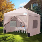 8×8FT Pop up Canopy with Sidewalls in 8×8FT