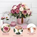 8 Bundles Artificial Peonies Flowers, Dusty Pink, Dusty Rose in Dusty Pink, Dusty Rose, alternate view 3