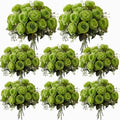 8 Bundles Artificial Peonies Flowers, Olive Green in Olive Green
