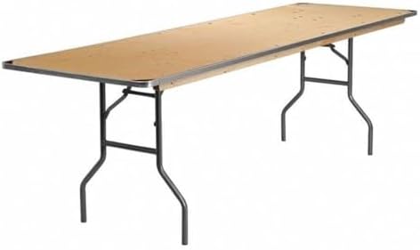 8 ft Metal Folding Rectangular Banquet Table